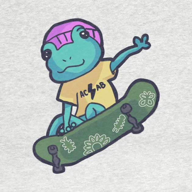 Cool Skating Anti Cop Frog by RileySessions